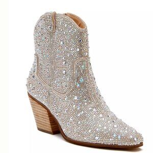 Matisse Harlow Rhinestone Booties Size 8.5